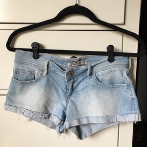 HOLLISTER Short-shorts Light Wash Size 3